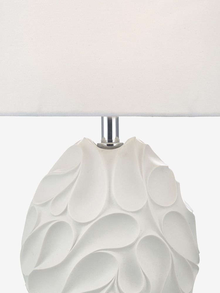 Dar Lighting White Zachary Table Lamp - Image 4 of 4
