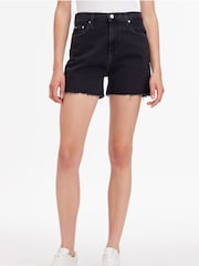 Calvin Klein Jeans Mom Black Shorts - Image 1 of 1