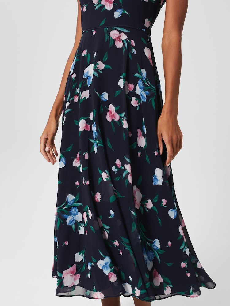 Hobbs Blue Carly Dress - Image 3 of 3 Hobbs Blue Carly Dress - Image 3 of 3