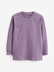 Purple Long Sleeve Cosy T-Shirt (3-16yrs) - Image 1 of 3