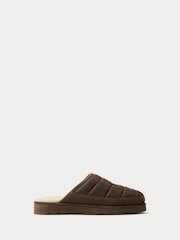 Polo Ralph Lauren Brown Reade Scuff Slippers - Image 1 of 4