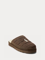 Polo Ralph Lauren Brown Reade Scuff Slippers - Image 2 of 4