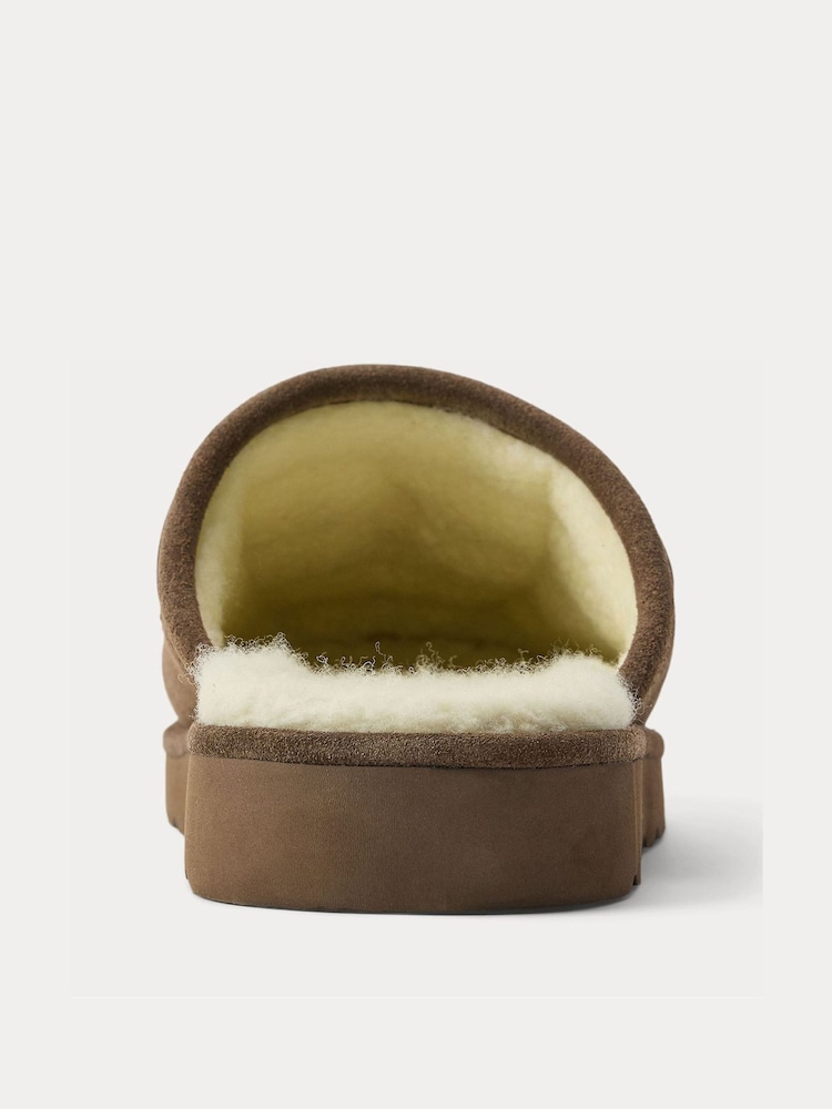 Polo Ralph Lauren Brown Reade Scuff Slippers - Image 4 of 4 Polo Ralph Lauren Brown Reade Scuff Slippers - Image 4 of 4