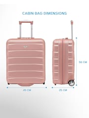 Flight Knight 56x45x25cm EasyJet Overhead 2 Wheel ABS Hard Case Cabin Carry On Hand Luggage - Image 2 of 7