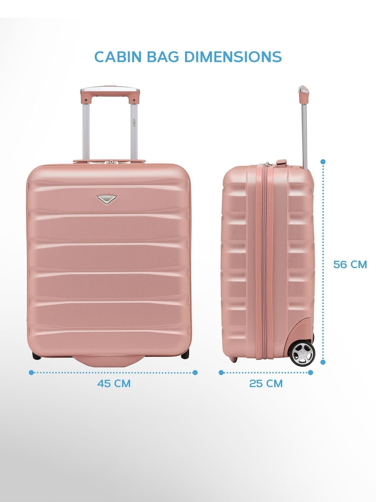 Flight Knight 56x45x25cm EasyJet Overhead 2 Wheel ABS Hard Case Cabin Carry On Hand Luggage - Image 2 of 7