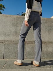 Grey Straight Leg Jeans - Image 3 of 8