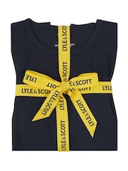 Lyle & Scott Blue Marino Sleepwear Set - Image 6 of 6