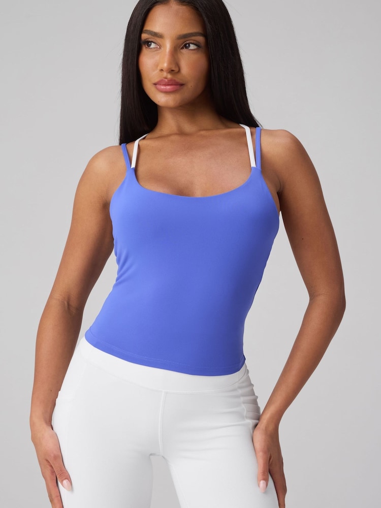 Fabletics Blue Principal Built-In Bra Tank - Image 2 of 3