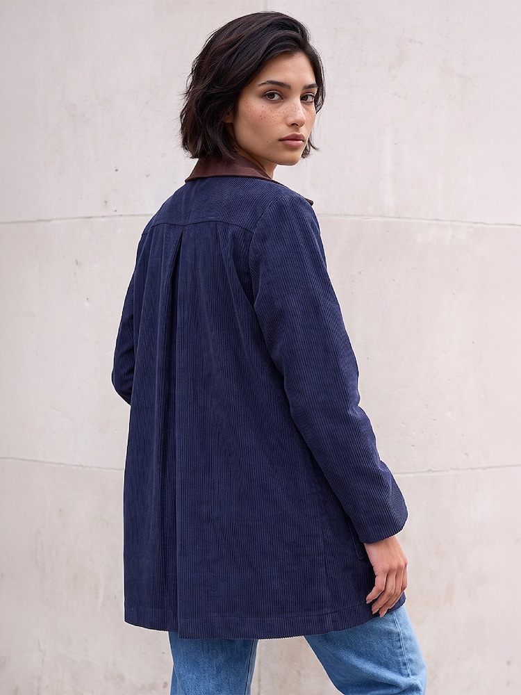 Roman Blue Petite Cord Jacket - Image 2 of 4