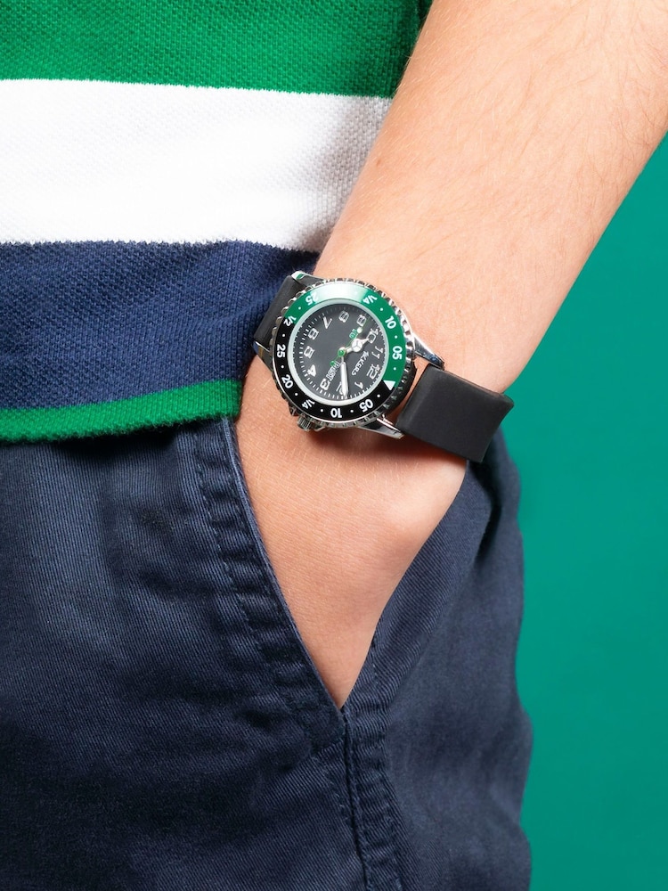 Peers Hardy Boys Black Tikkers Silicone Strap Time Teacher Watch - Image 2 of 8