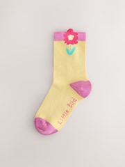 Little Bird by Jools Oliver Multi Baby Flower Socks 5 Pack - Image 2 of 8