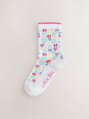 Little Bird by Jools Oliver Multi Baby Flower Socks 5 Pack - Image 3 of 8