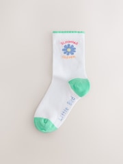 Little Bird by Jools Oliver Multi Baby Flower Socks 5 Pack - Image 5 of 8
