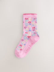 Little Bird by Jools Oliver Multi Baby Flower Socks 5 Pack - Image 6 of 8
