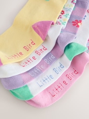 Little Bird by Jools Oliver Multi Baby Flower Socks 5 Pack - Image 7 of 8