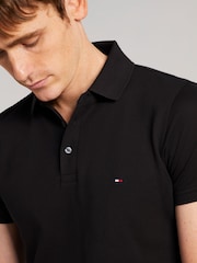 Preto - Camisas Polo Slim Tommy Hilfiger 1985 - Imagem 3 de 3