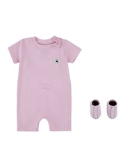 rožnata - Converse komplet pajaca in copatkov za dojenčke - Slika 1 iz 5