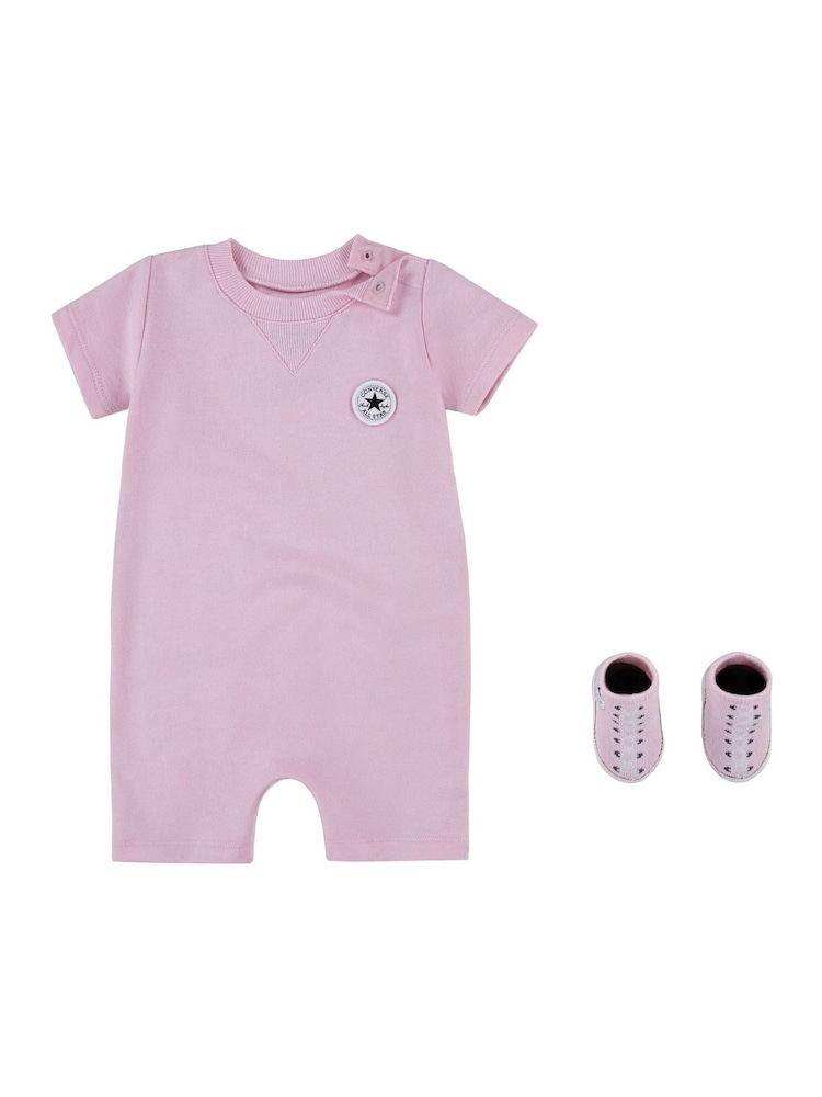 rožnata - Converse komplet pajaca in copatkov za dojenčke - Slika 1 iz 5