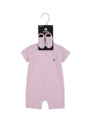 rožnata - Converse komplet pajaca in copatkov za dojenčke - Slika 3 iz 5