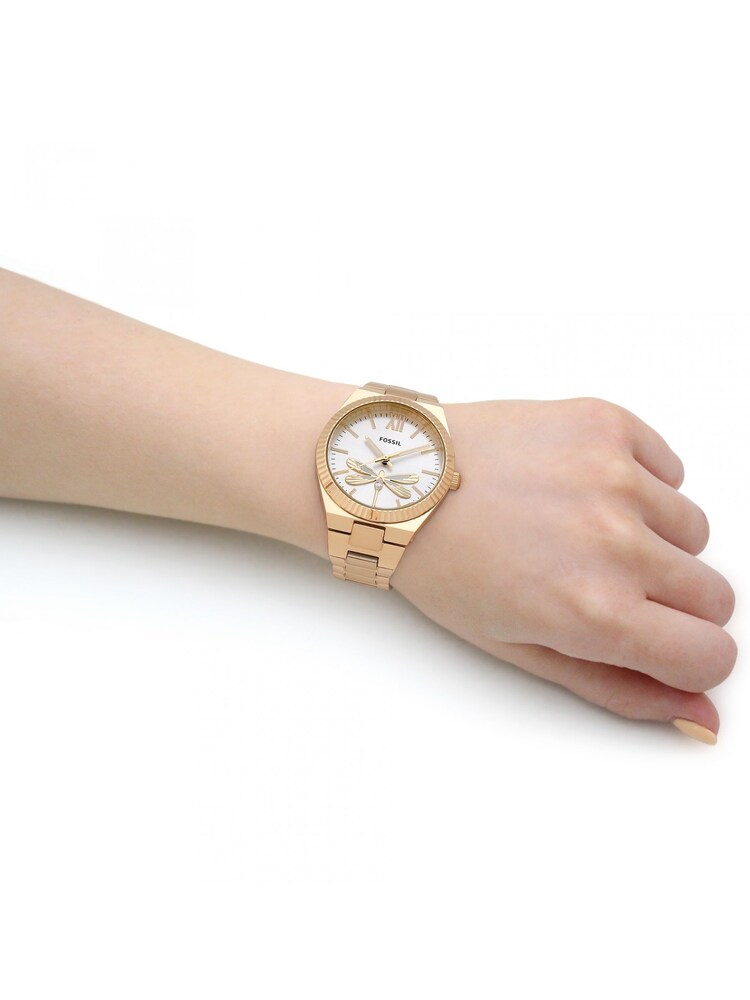 Fossil Ladies Gold Tone Scarlette Watch - Image 5 of 5