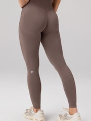 Fabletics Brown Seamless Scrunch Leggings - Image 2 of 4