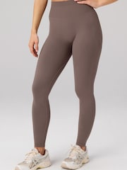 Fabletics Brown Seamless Scrunch Leggings - Image 3 of 4