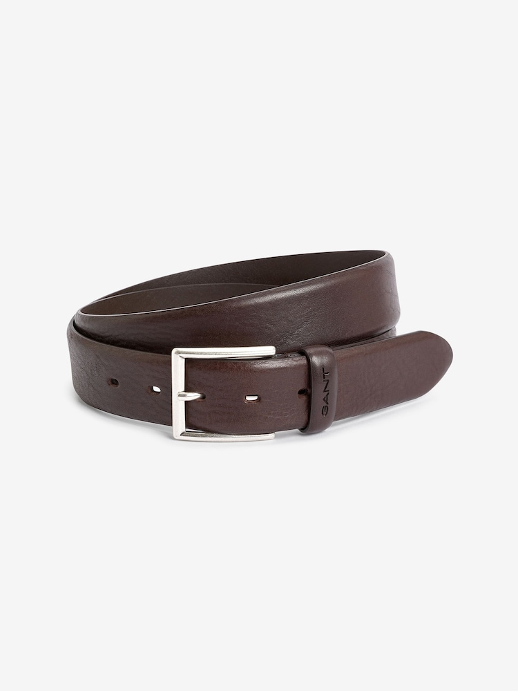 GANT Rich Brown Classic Leather Belt - Image 1 of 2