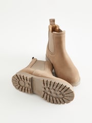 Stein/Natur - Thinsulate™ Warmgefütterte Chelsea-Stiefel aus Leder - Bild 6 von 6