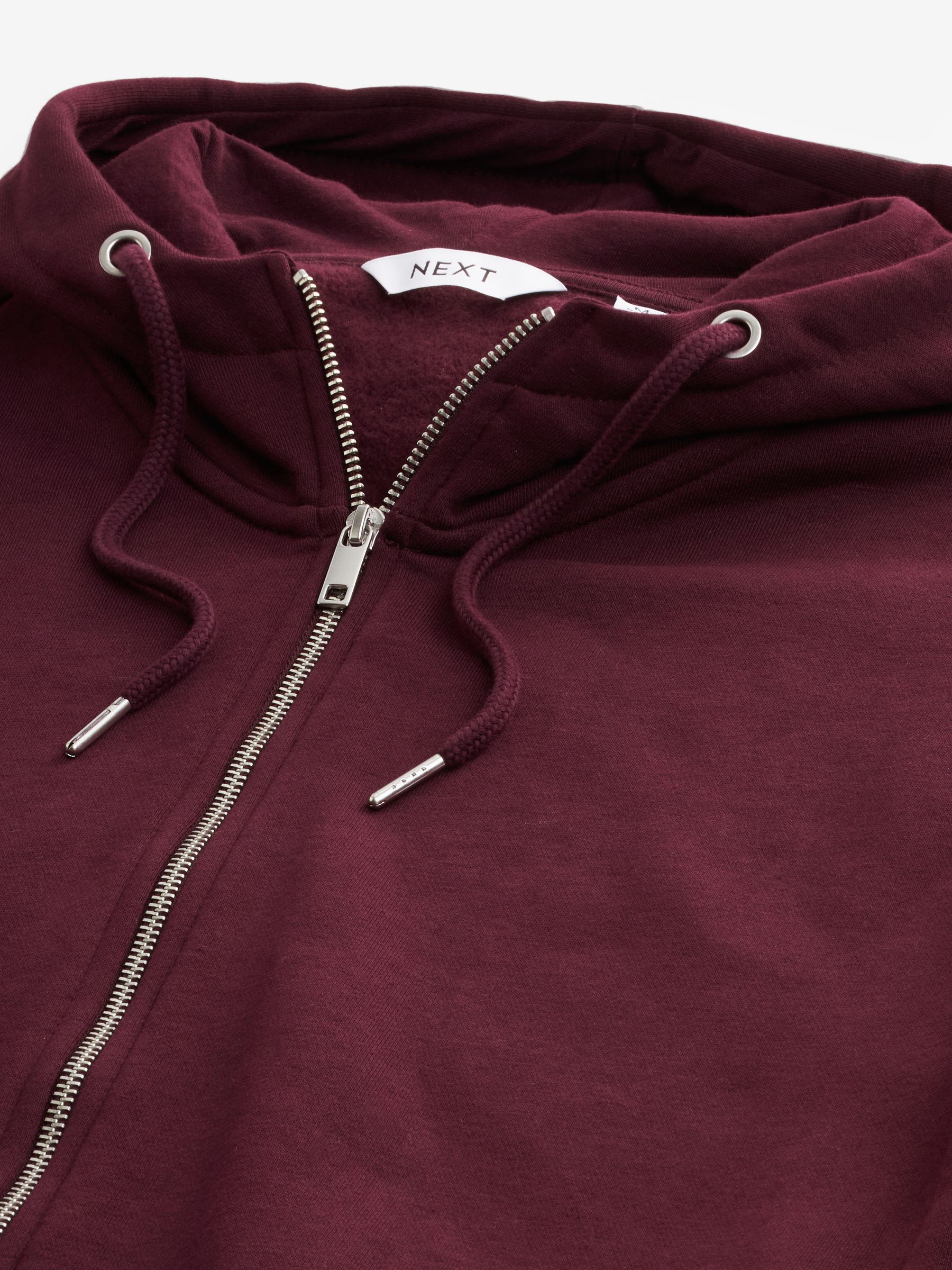 Burgundy zipper hoodie discount