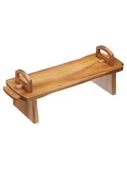 Artesa Brown Large Acacia Wood Antipasti Platform Platter - Image 3 of 3