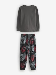 Grau - Langarm-Pyjamas mit Marvel Spider-Man aus 100 % Baumwolle (3–16 J.) - Bild 2 von 3
