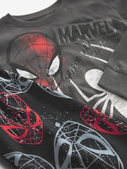 Grau - Langarm-Pyjamas mit Marvel Spider-Man aus 100 % Baumwolle (3–16 J.) - Bild 3 von 3