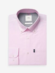 Light Pink Slim Fit Easy Iron Button Down Oxford Shirt - Image 5 of 8