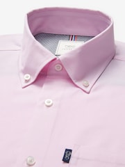 Light Pink Slim Fit Easy Iron Button Down Oxford Shirt - Image 6 of 8