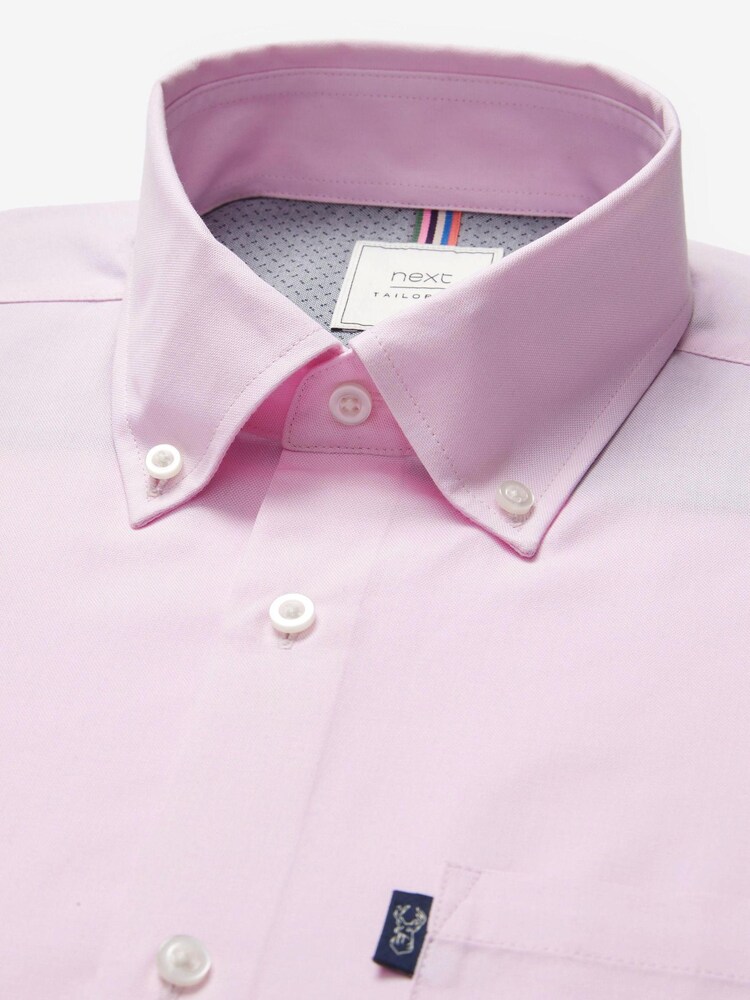 Rose clair - Chemise Oxford boutonnée repassage facile - Image 6 of 8