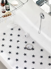 Grey Stars Plastic In Bath Mat - Image 1 of 2