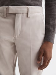 Reiss Stone Eastbury 9-14 yrs Slim Fit Tapered Chinos - Image 4 of 8