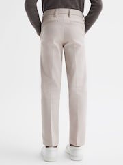 Reiss Stone Eastbury 9-14 yrs Slim Fit Tapered Chinos - Image 5 of 8
