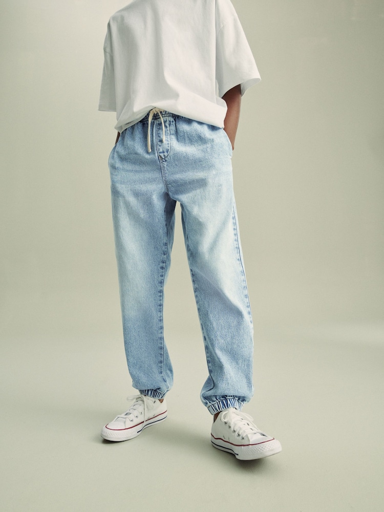 Blue 100% Cotton Lightweight Summer Beach Jeans (3-16yrs) - Image 1 of 8