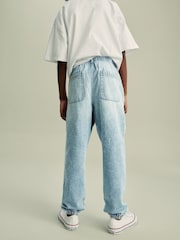 Blue 100% Cotton Lightweight Summer Beach Jeans (3-16yrs) - Image 3 of 8