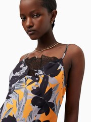 AllSaints Orange Eldia Alessandra Dress - Image 4 of 5