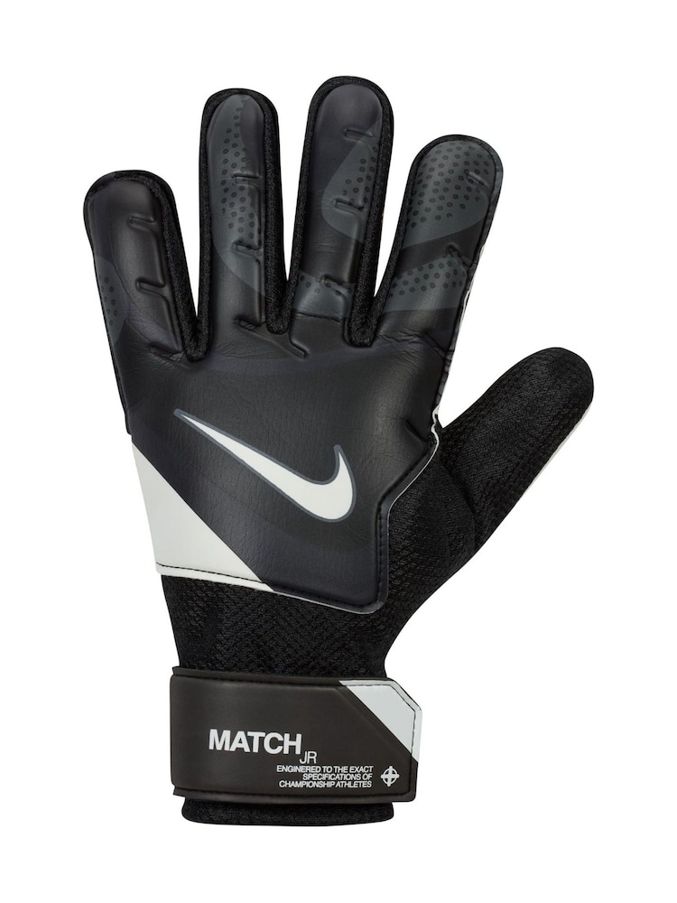 Nike Black Match Jr. Goal Keeper Gloves - Image 2 of 3 Nike Black Match Jr. Goal Keeper Gloves - Image 2 of 3