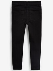 Black Distressed Knee Slim Fit Skinny Jeans (3-16yrs) - Image 2 of 3