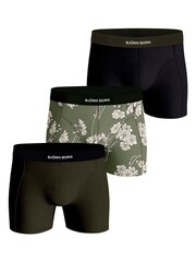 Bjorn Borg Green Premium Cotton Stretch Boxer 3 Pack - Image 1 of 1