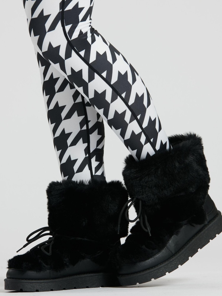 Buy South Beach Black Faux Fur Ski Snow Boots from Next Austria - Main Image