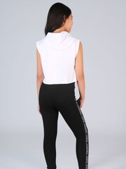 Pineapple White Sleeveless Girls Dance Crop Hoodie - Image 2 of 5