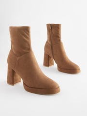 Hellbraun - Forever Comfort® Stiefeletten mit Plateausohle - Bild 6 von 9