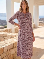 Roman Red Petite Paisley Dress - Image 2 of 4