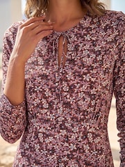 Roman Red Petite Paisley Dress - Image 4 of 4