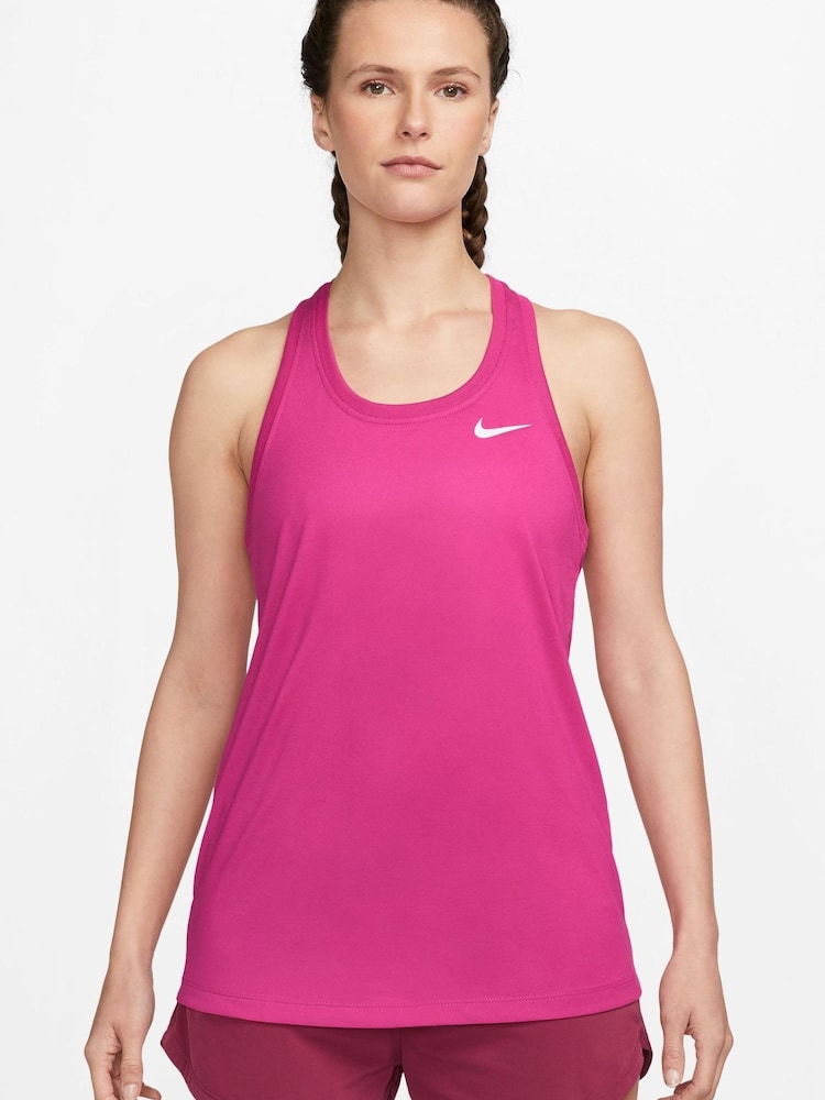 Nike Fushsia Pink Dri-FIT Racerback Tank Vest Top - Image 1 of 3